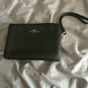 Coach Black Wristlet Clutch